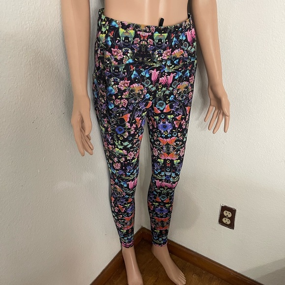 Lululemon Swift Speed High - Rise Tight 28" Flowerscope black Multi -Size 8 - Picture 10 of 16